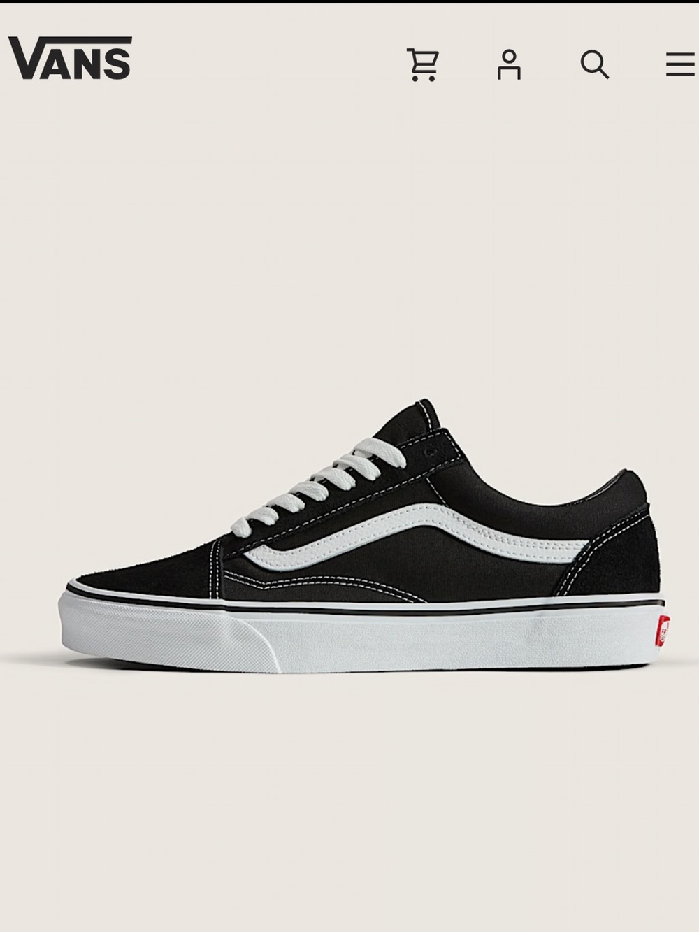 Vans Black & White Old Skool Low-Top Sneakers